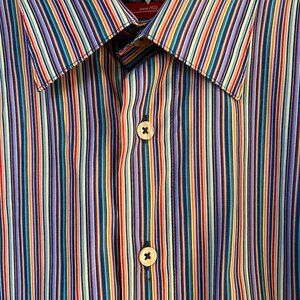 NWOT Haupt Striped Dress Shirt